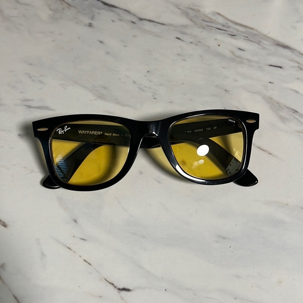 Ray-ban RB2140 washed yellow lenses